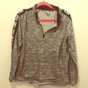 VS pink quarter zip